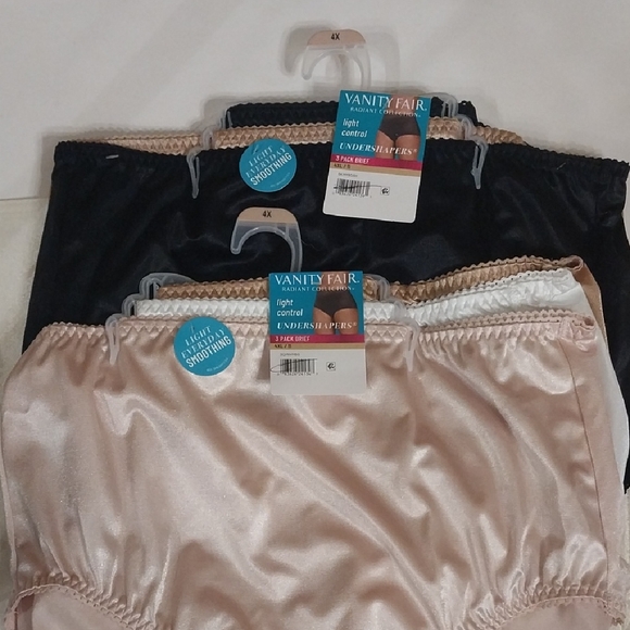 Vanity Fair Other - Vanity Fair Radiant Collection NWT Light Control Undershapers 6 Pair Briefs 4X